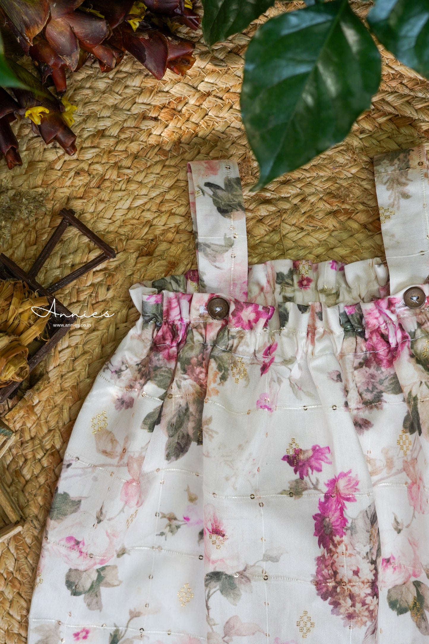 Floral dress with straps by annies.co.in
