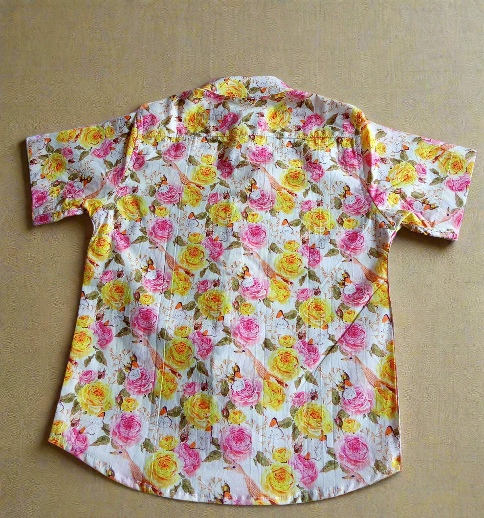 Vintage_Garden_Boys_Shirt_Back view by annies.co.in