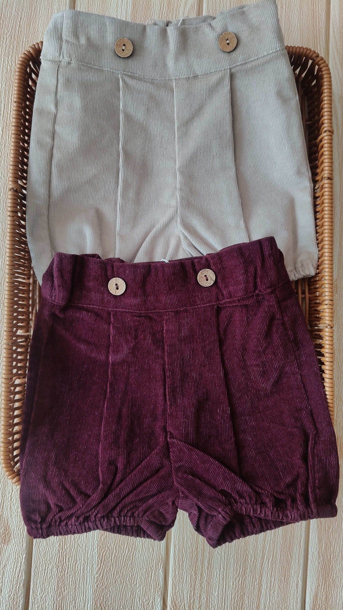 Corduroy Bubble Shorts