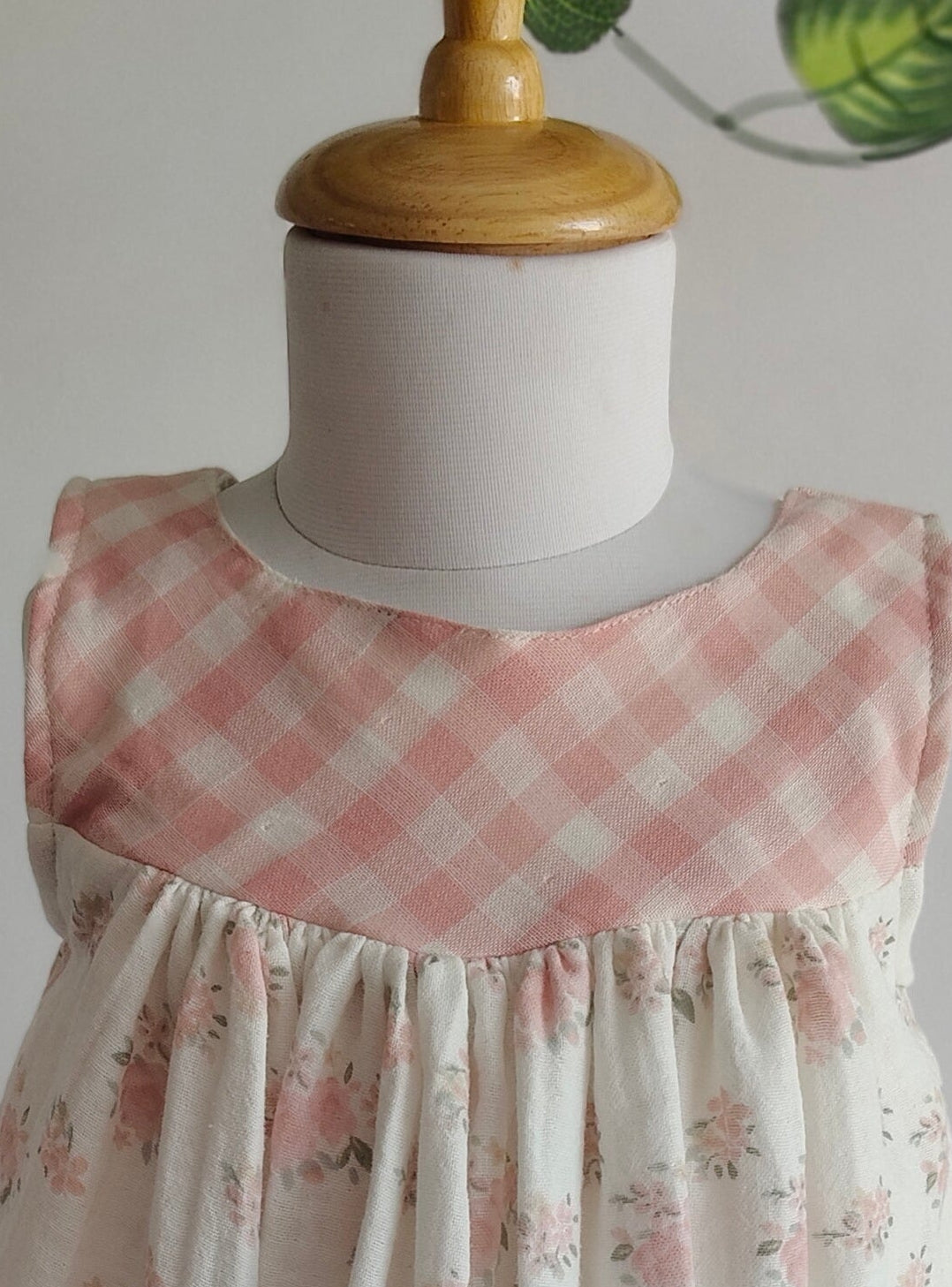 Little matilda in check floral dress