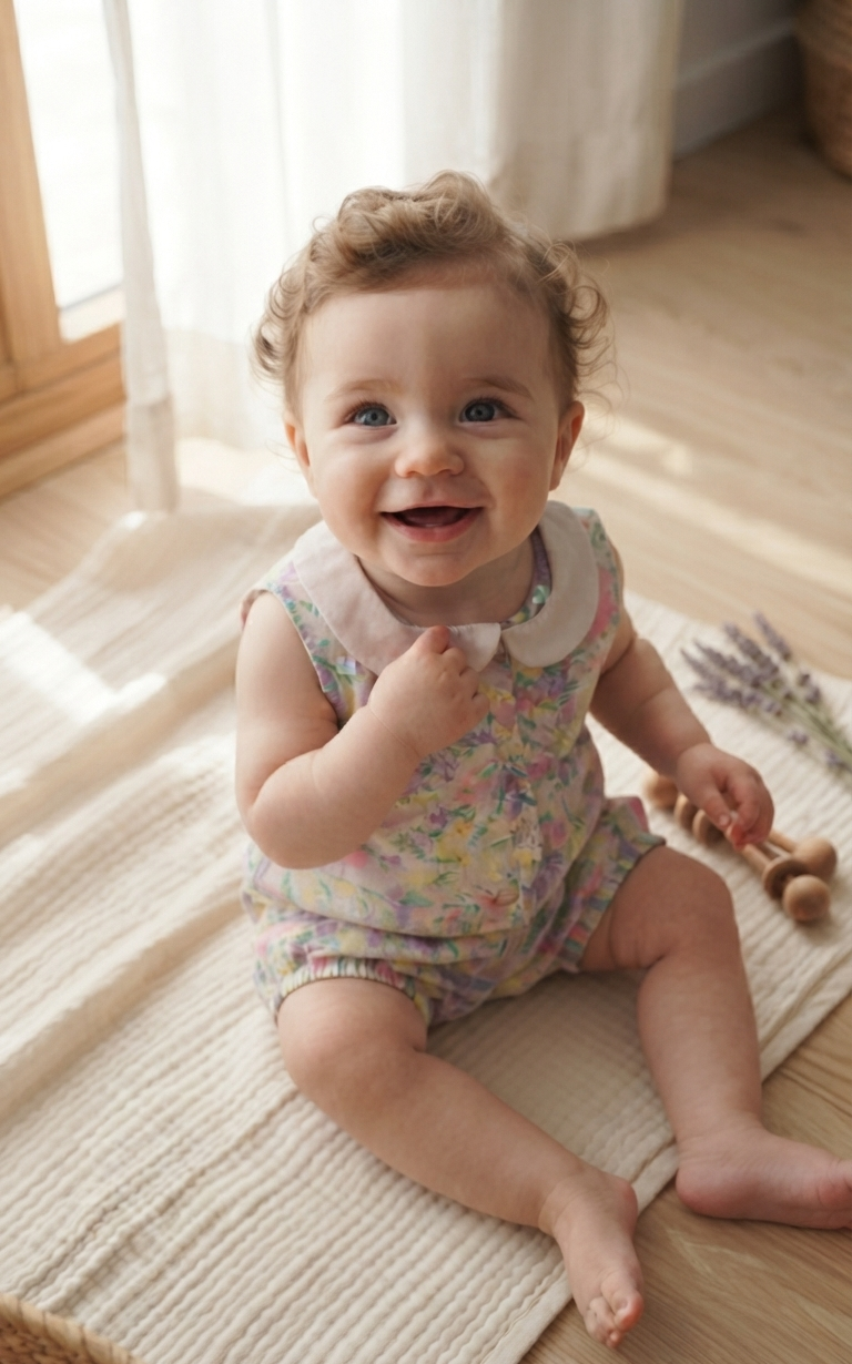 Co-ord set Peter pan collar Berry blossom