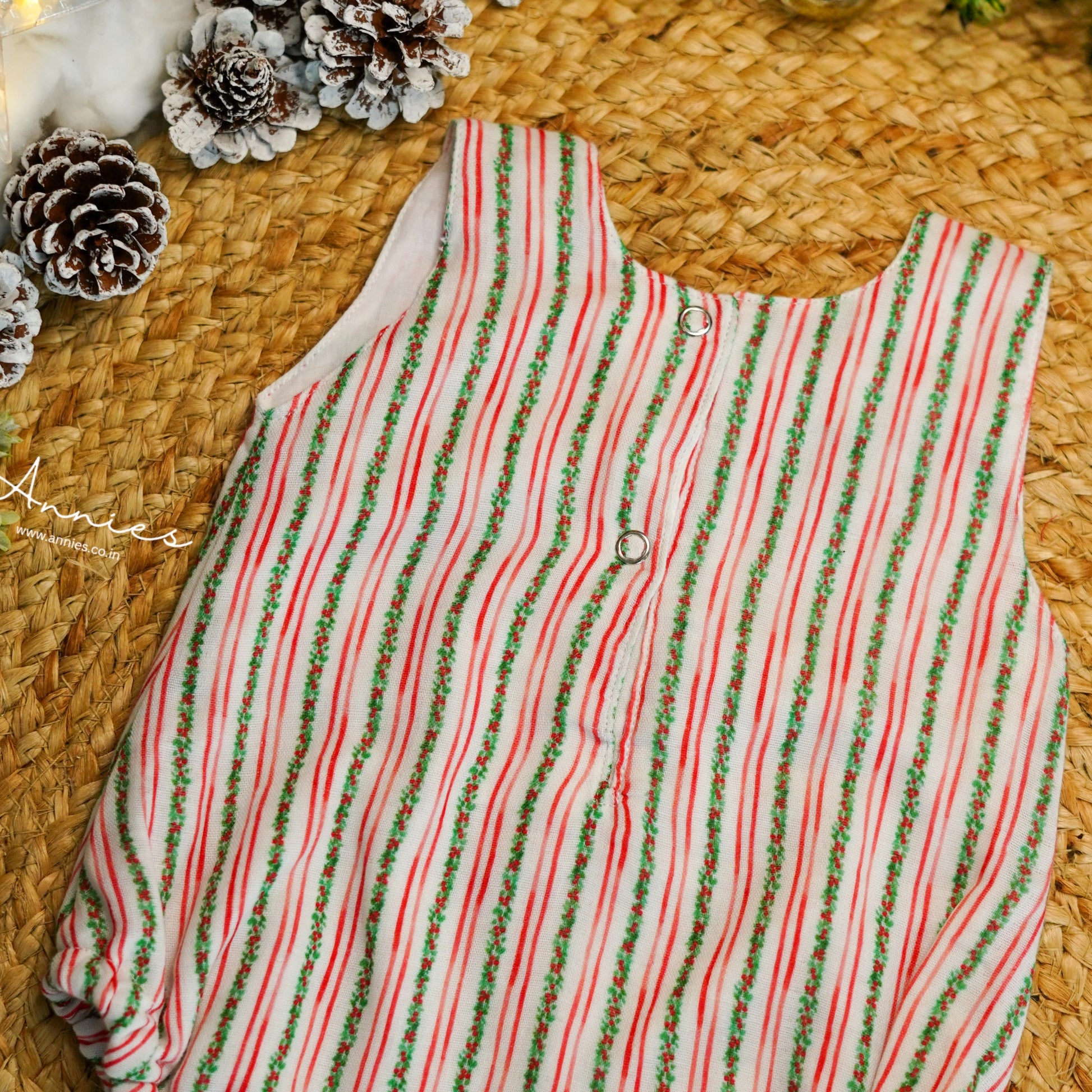 Christmas Romper Print - Garland Print_Back