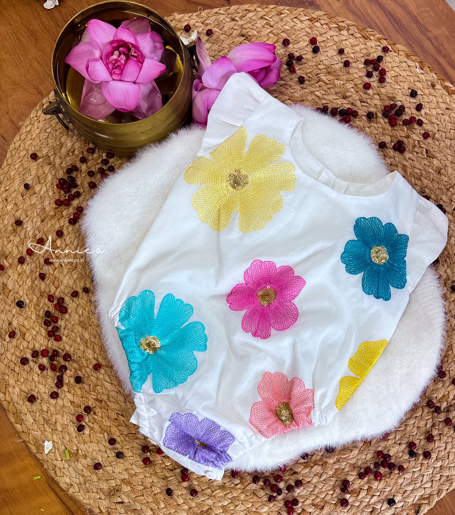 Onakodi baby romper for Onam in soft cotton