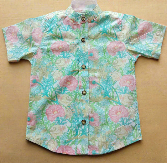 Front image of Whispering Vines Boys' Shirt by annies.co.in