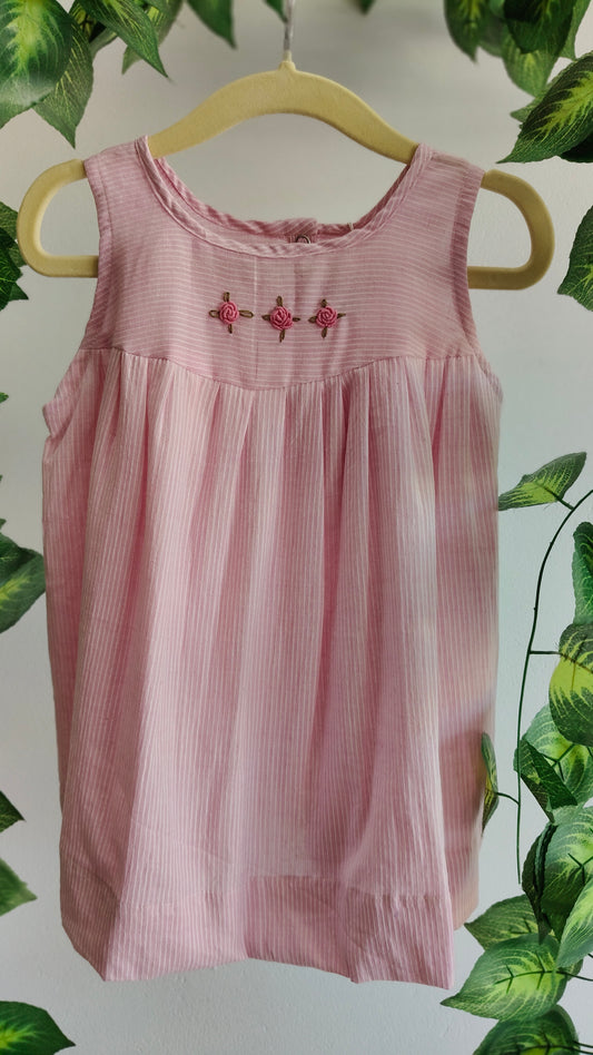 Little Matilda Dress in Pink line