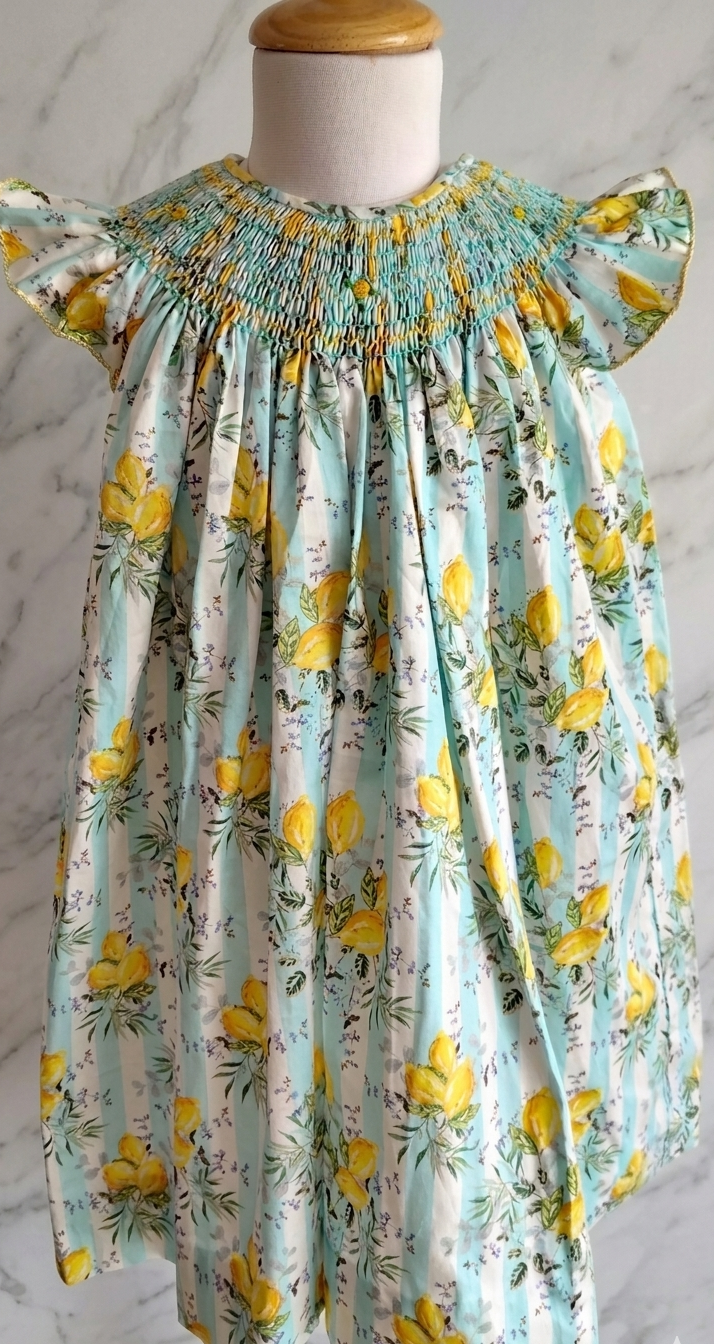 Amalfi Smocked Bishop Dress Round