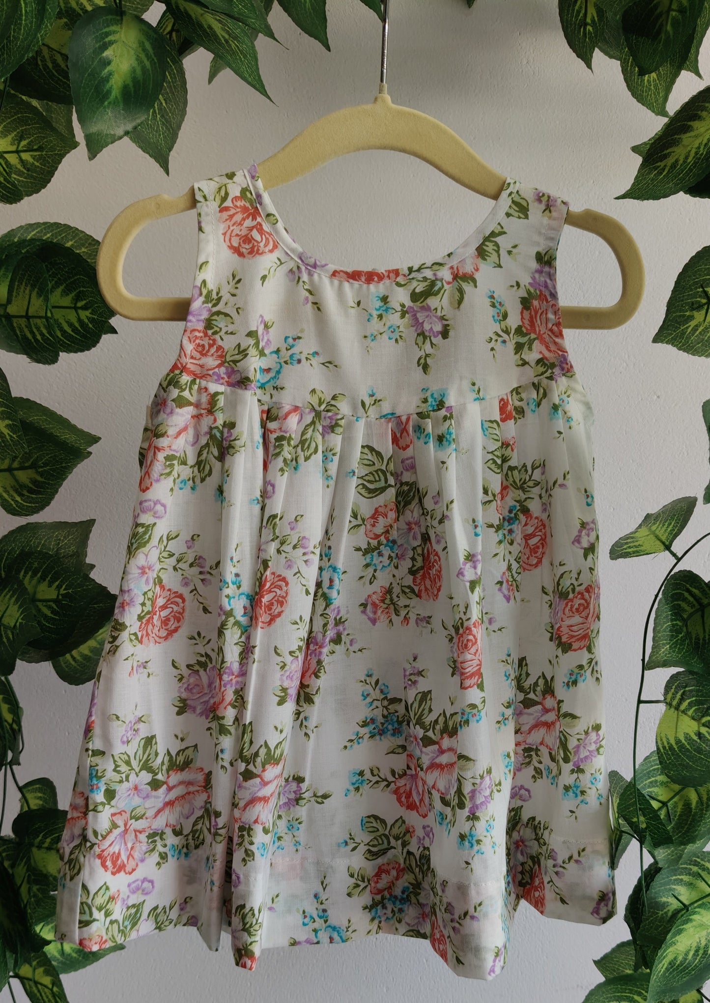 Little matilda white floral print dress