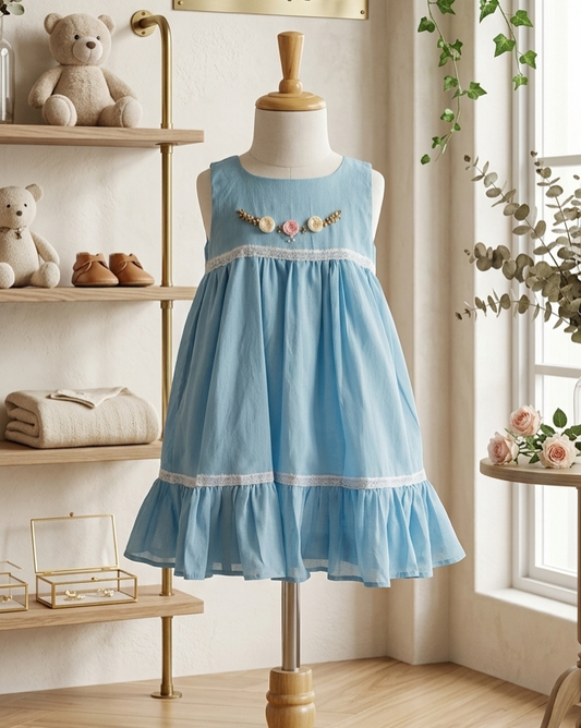 Ether Blue Voile dress