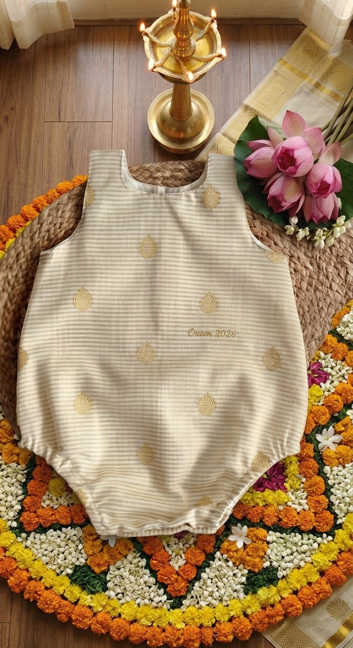 Onam Special Butta stripes Romper