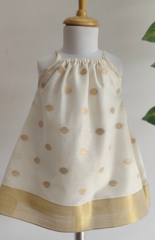 Elegant Nilavu polka Frock