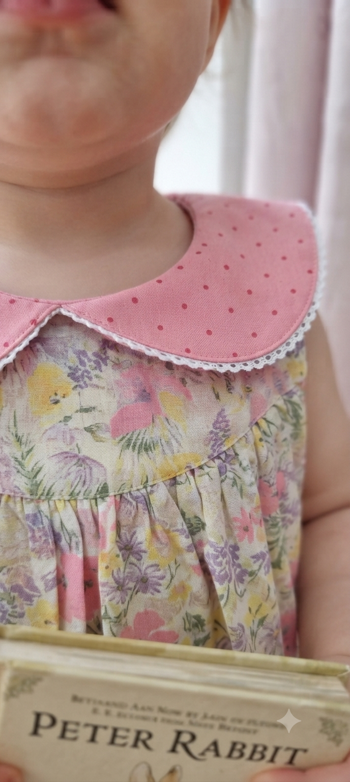 Berry blossom peterpan collar Matilda