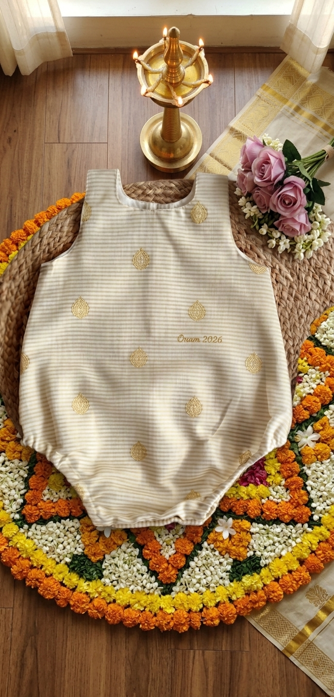 Onam Special Butta stripes Romper