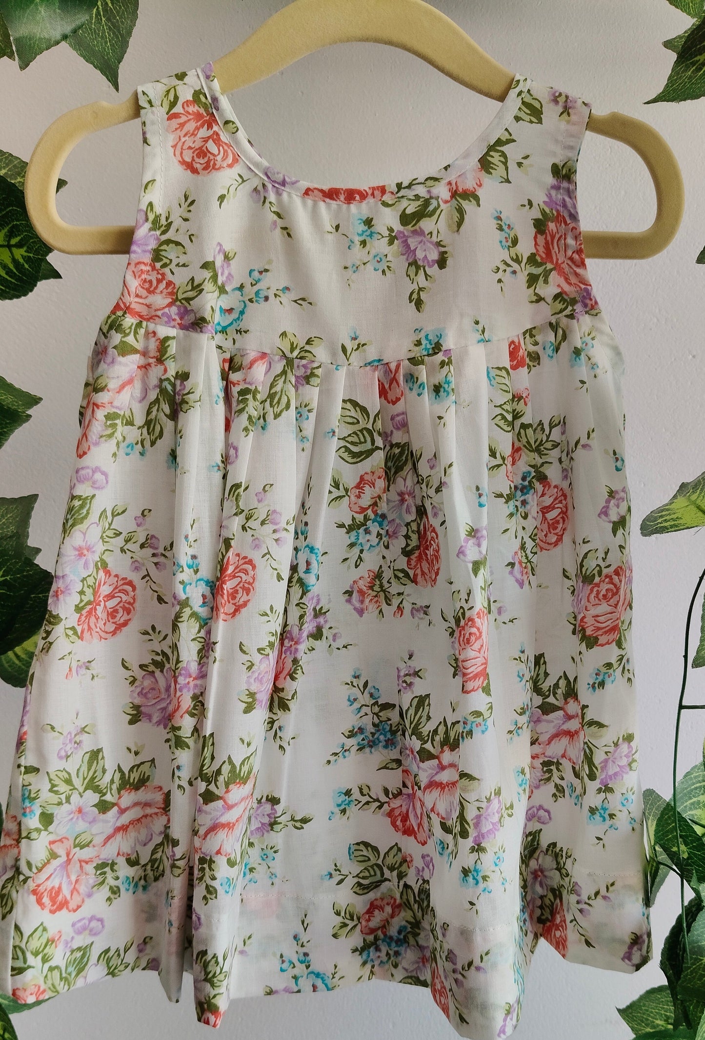 Little matilda white floral print dress