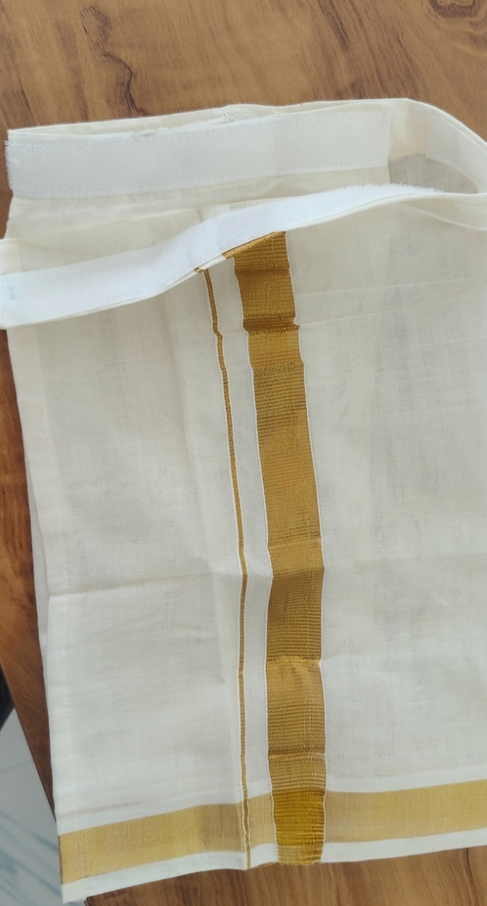 Kasavu Kerala style dhoti for boys and new borns