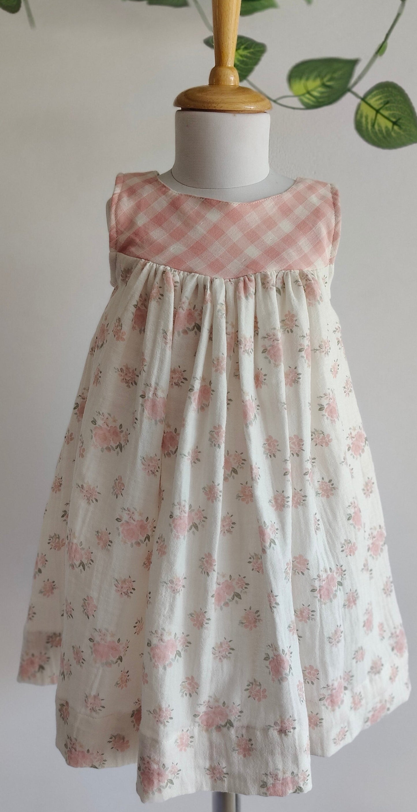 Little matilda in check floral dress