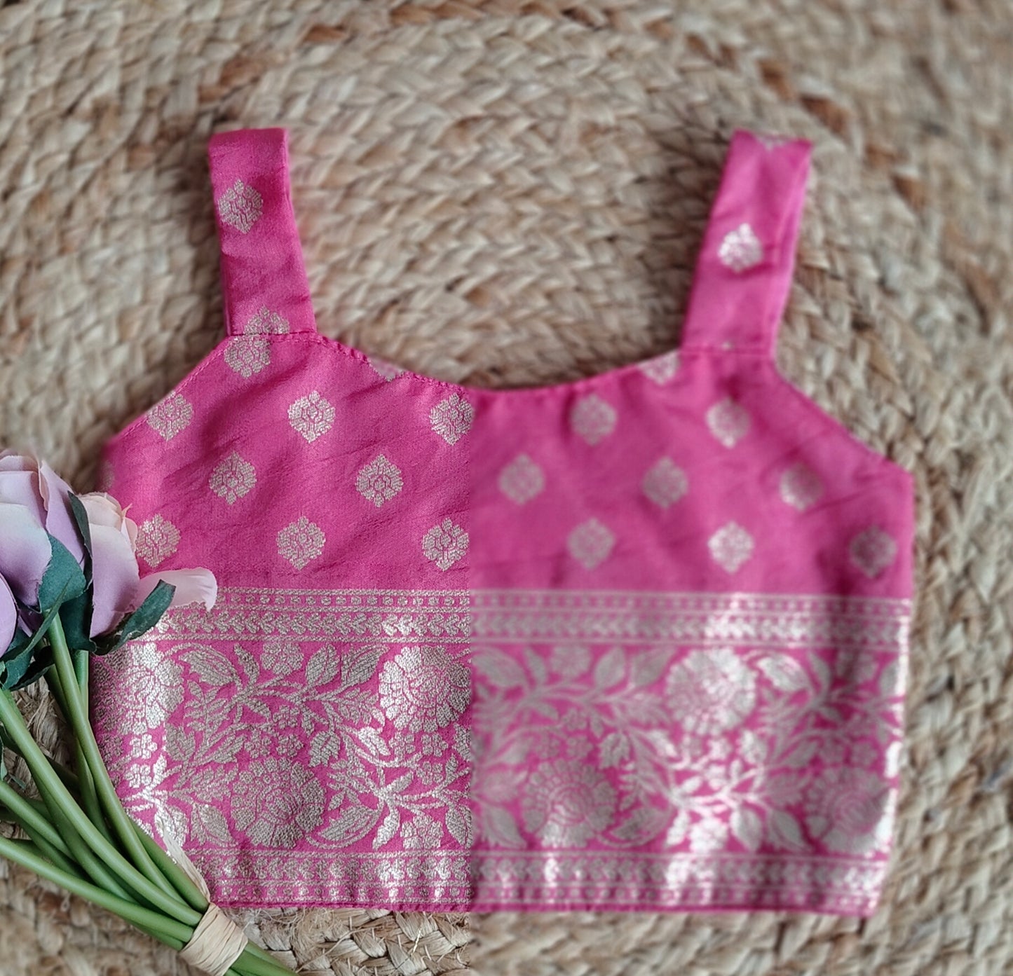 Festival Zari sleeveless Blouse