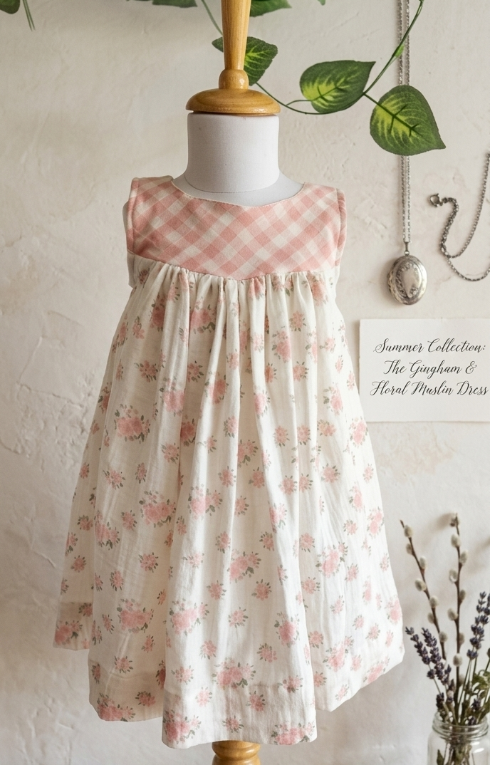 Little matilda in check floral dress