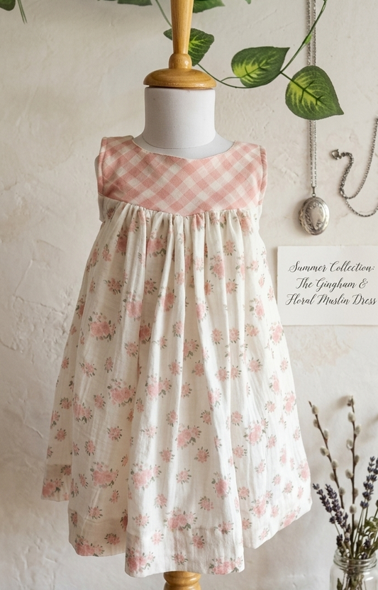 Little matilda in check floral dress